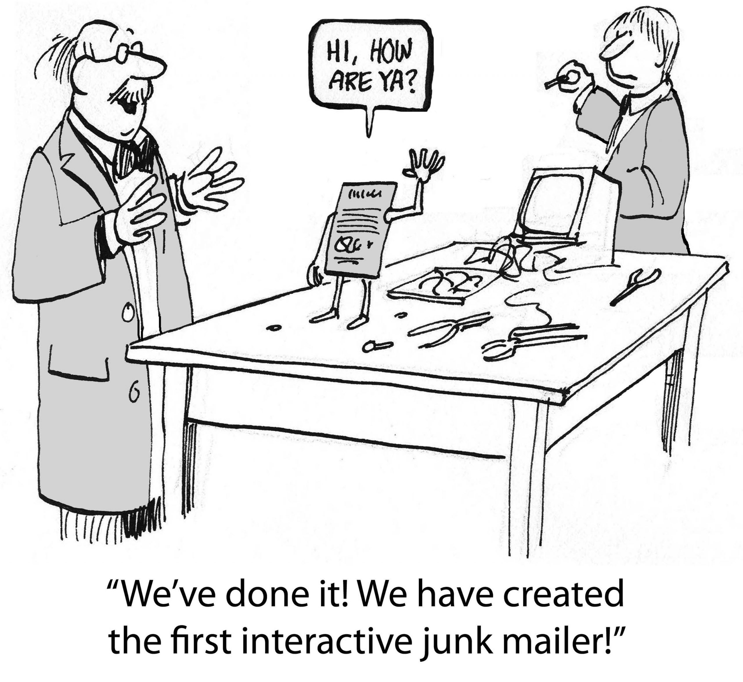 Interactive Mailer is the first in the world. direct mail advertising